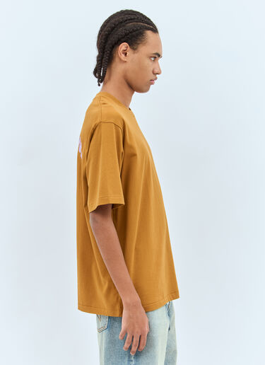 A BATHING APE® Cursive College 徽标 T 恤 芥末黄 aba0158009