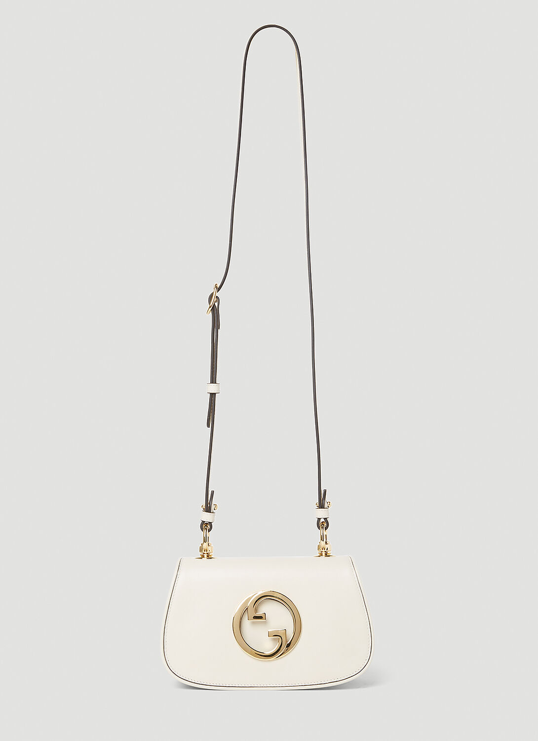 Gucci Blondie Leather Shoulder Bag In White