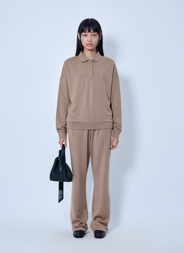 Max Mara Casual Knit Polo Sweater Camel max0266052