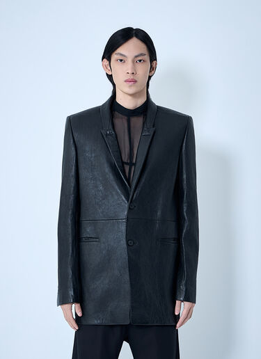 Rick Owens Concordian Single-Breasted Jacket Black ric0163022