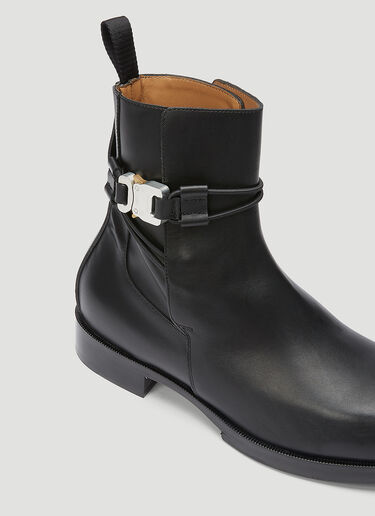 Rollercoaster Buckle Leather Boots 1017 ALYX 9SM Rollercoaster Buckle Leather Boots Black aly0343007