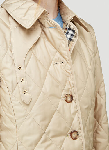 Burberry Quilted Jacket Beige bur0243100