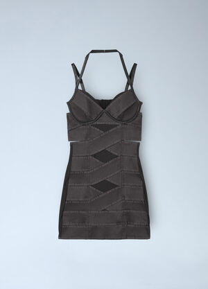 Miss Sixty x KNWLS Halter Neck Dress Brown msk0263002