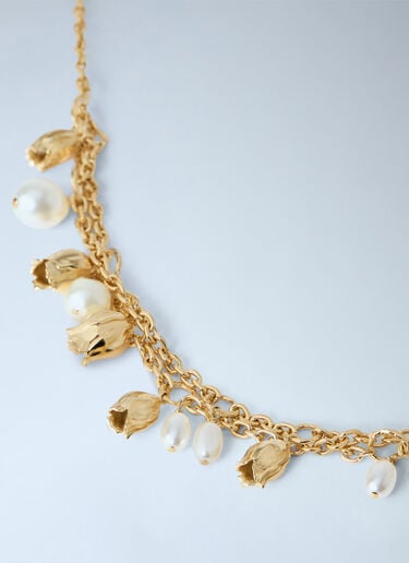 Chloé Tulip Chain Necklace Gold chl0266029