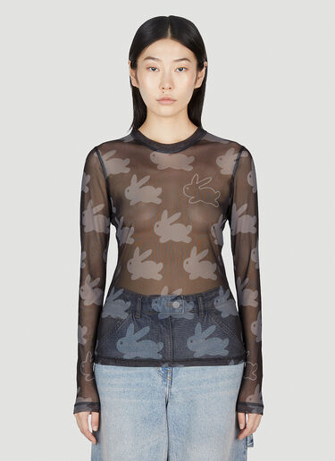 JW Anderson Underpinning Long Sleeve Top Black jwa0253007