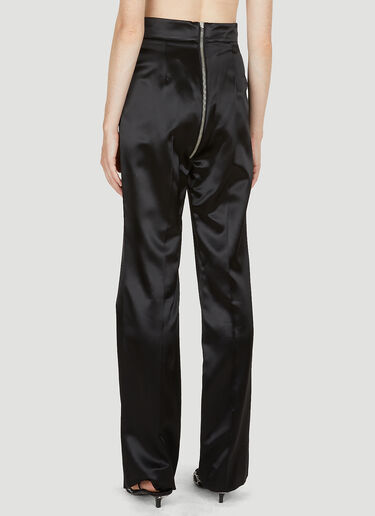 Gucci Zip Through Satin Suit Pants Black guc0250046