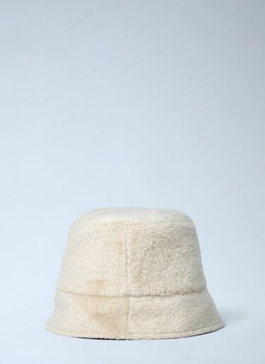 Logo Motif Bucket Hat Moncler Logo Motif Bucket Hat Cream mon0263035