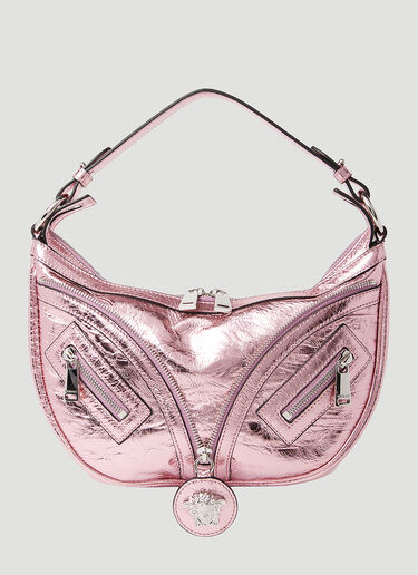 Versace Repeat Hobo Small Shoulder Bag Pink vrs0253049