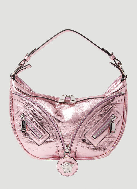Versace Repeat Hobo Small Shoulder Bag Black vrs0253025