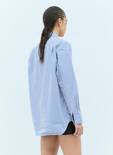 Comme Des Garçons PLAY Striped Shirt Blue cpl0355020