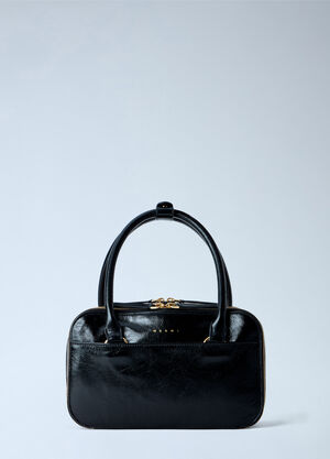 Marni Bauletto Small Leather Handbag Black mni0265023