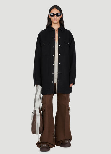 Oversized Wool Jacket Rick Owens Oversized Wool Jacket Black ric0153002