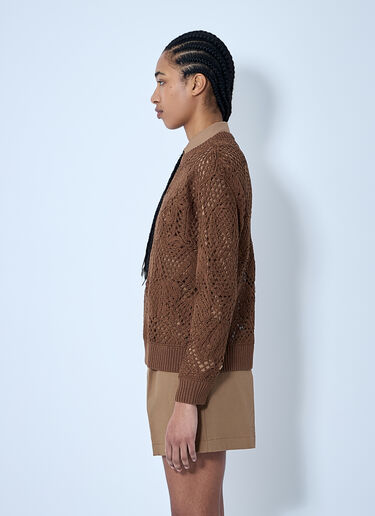 Max Mara Crochet Sweater Brown max0260008