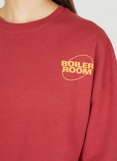 Boiler Room x P.A.M. ロゴプリント スウェットシャツ レッド bor0350005
