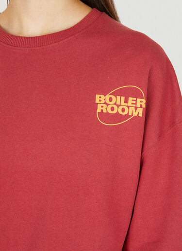 Boiler Room x P.A.M. Logo Print Sweatershirt Red bor0350005