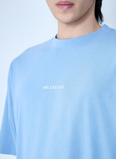 Balenciaga Medium Fit T-Shirt Blue bal0163009