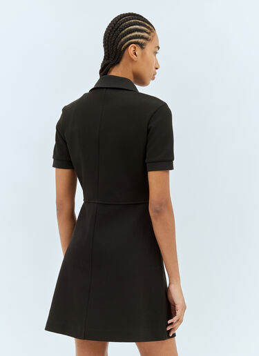 Moncler Piquet Half-Zip Polo Dress Black mon0259033