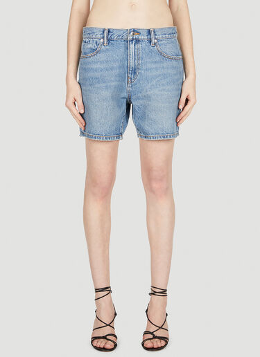 Alexander Wang Boyfriend Denim Shorts Blue awg0251034