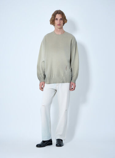 Slant Knit Sweater Our Legacy Slant Knit Sweater Cream our0164029
