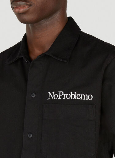 Aries 미니 Problemo 유니폼 셔츠 블랙 ari0152017