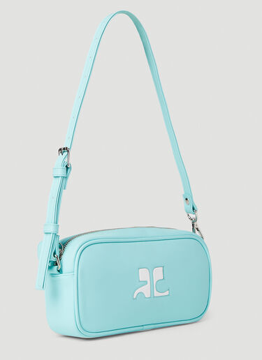 Courrèges Logo Baguette Shoulder Bag Light Blue cou0251021
