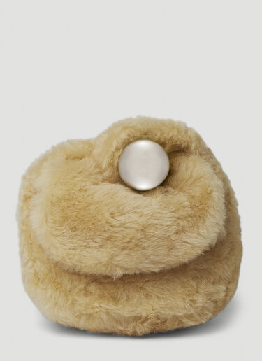 Jil Sander Sphere Small Clutch Bag Beige jil0251054