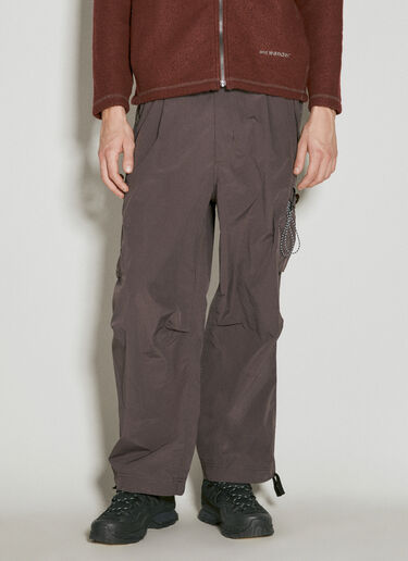 And Wander Oversized Cargo Pants Purple anw0154012