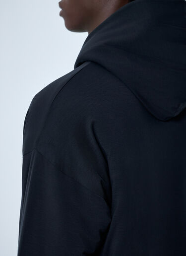 Y-3 Logo Motif Hooded Sweatshirt Black yyy0162022