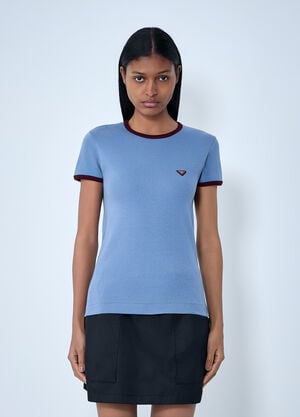 Prada Cotton Jersey T-Shirt Bordeaux pra0264039