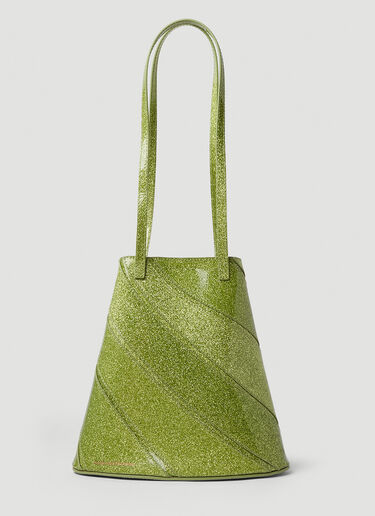 Kiko Kostadinov Twisted Shopper Shoulder Bag Green kko0250022