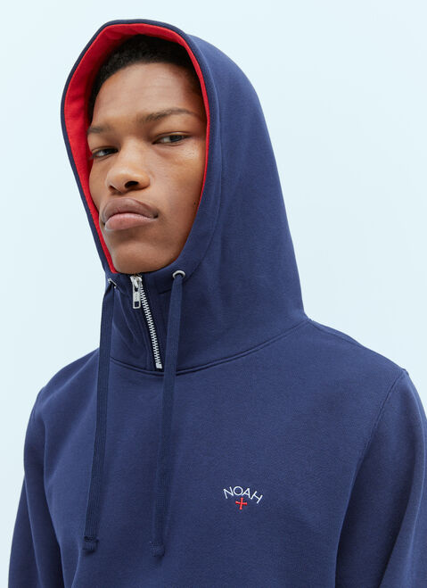 Charlie Constantinou Logo Embroidery Hooded Sweatshirt Blue cco0154003