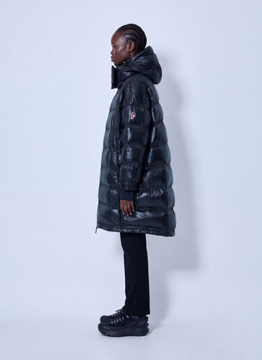 Moncler Grenoble Rochelairs Hooded Long Down Jacket Black mog0265007