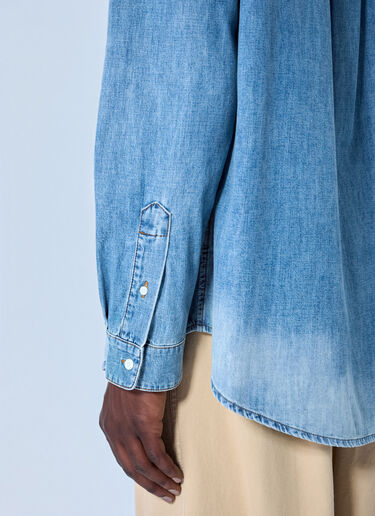 Miu Miu Chambray Shirt Light Blue miu0365011