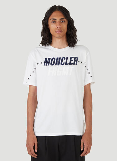 7 Moncler Fragment Logo-Print T-Shirt White mfr0146009