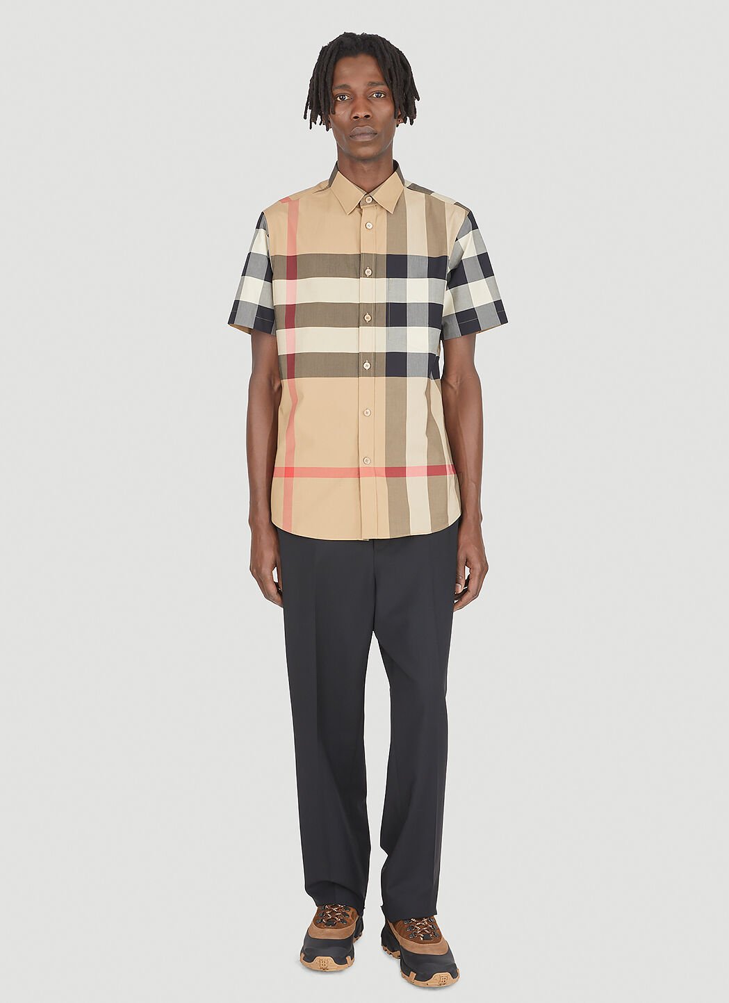 Burberry checkered shirt store
