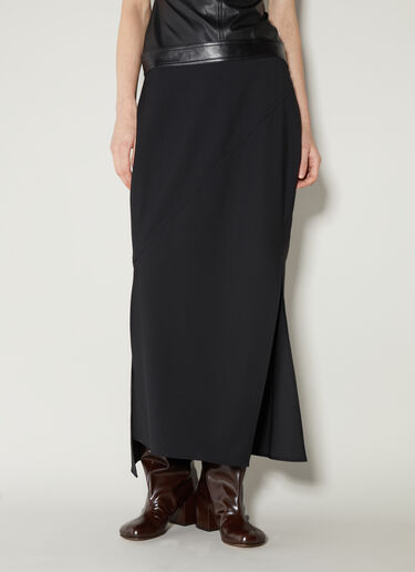 Helmut Lang Twisted Stretch Skirt Black hlm0253006