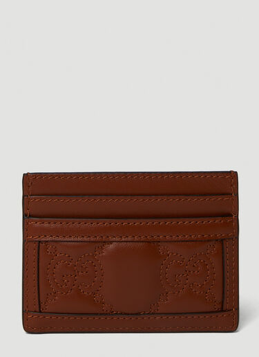 Gucci GG Matelassé Cardholder Brown guc0251125