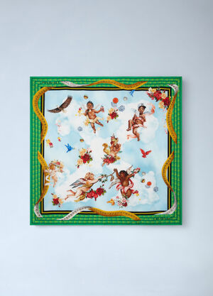 Off-White Clouds Arrows Foulard Scarf Blue ofw0260059