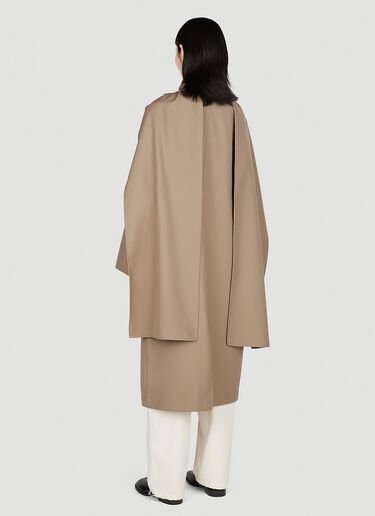 TOTEME Double Breasted Scarf Trench Coat Brown tot0252005