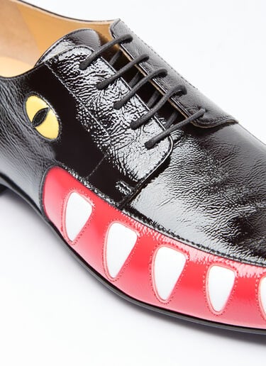 Walter Van Beirendonck Crocodile Lace-Up Shoes Black wlt0156039