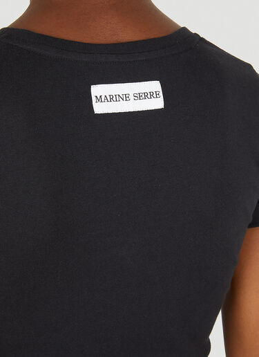Marine Serre Moon Print T-Shirt Black mrs0252018