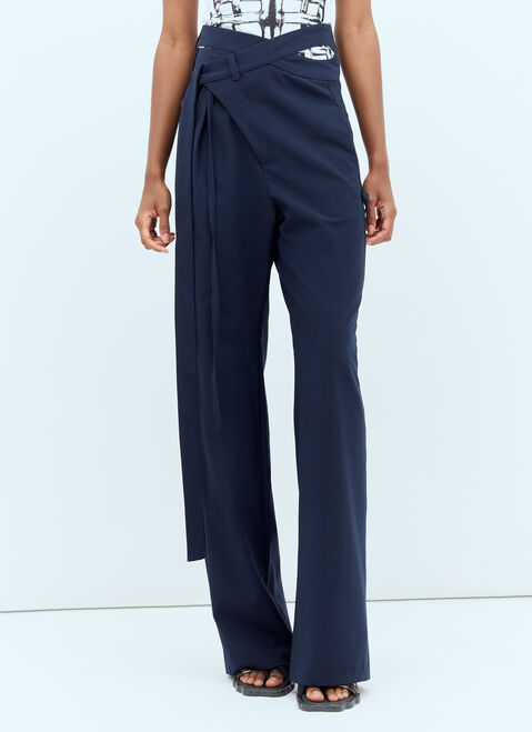 Ottolinger Signature Wrap Suit Pants Blue ott0253014