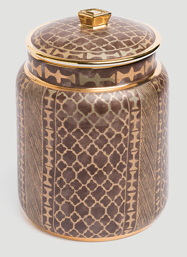 L'Objet Fortuny Medium Canister Green wps0642311