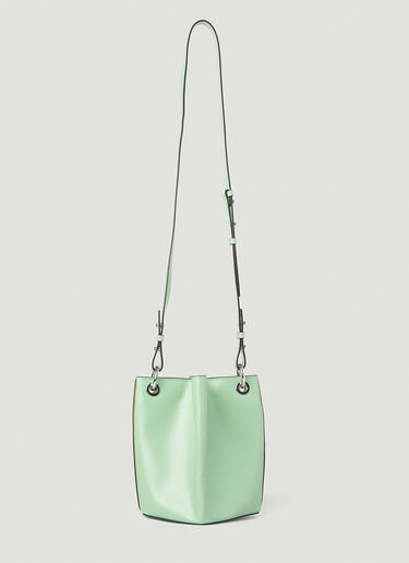 GANNI Diamond Small Bucket Bag Green gan0251105