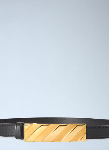 LN-CC® - Off-White: Diagonal Belt 25Mm - Black Off-White Diagonal Belt 25Mm Black ofw0264310