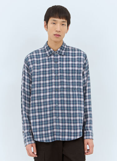 Stüssy Matthew Plaid Shirt Navy sts0158009