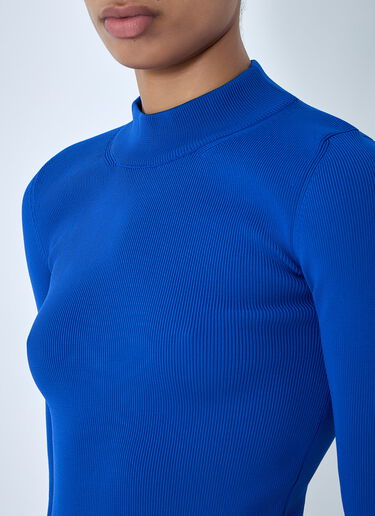 Jil Sander Mockneck Sweater Blue jil0264034