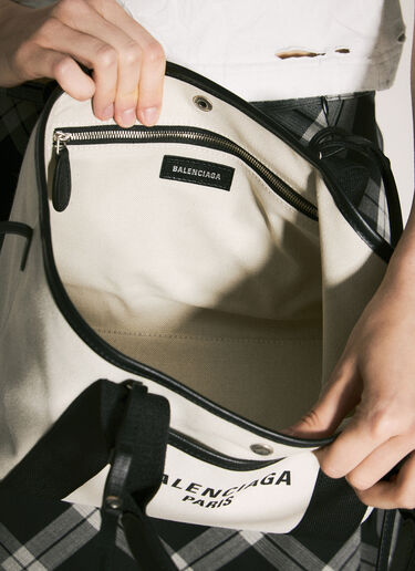 Balenciaga Biarritz Small Tote Bag Cream bal0258022