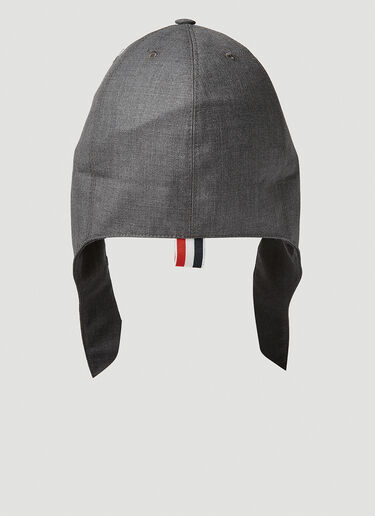 Thom Browne Tie Up 6 拼接棒球帽 深灰色 thb0151047