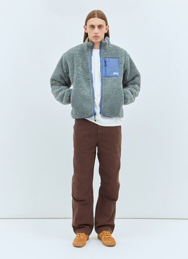 Stüssy 羊羔绒双面夹克 灰色 sts0159008